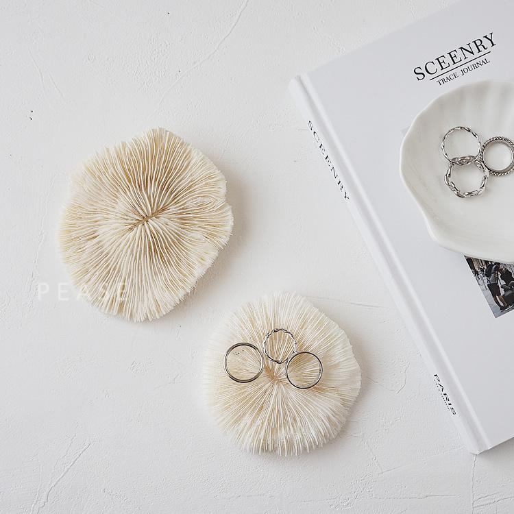 珊瑚サンゴアクセサリートレー大小2個セットトレイ小物ディスプレイおしゃれかわいい韓国インテリア Pease 329 Pease 通販 Yahoo ショッピング