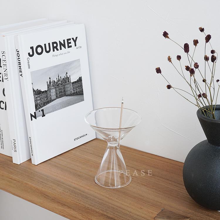 ガラス インセンスホルダー お香立て キャンドルホルダー おしゃれ