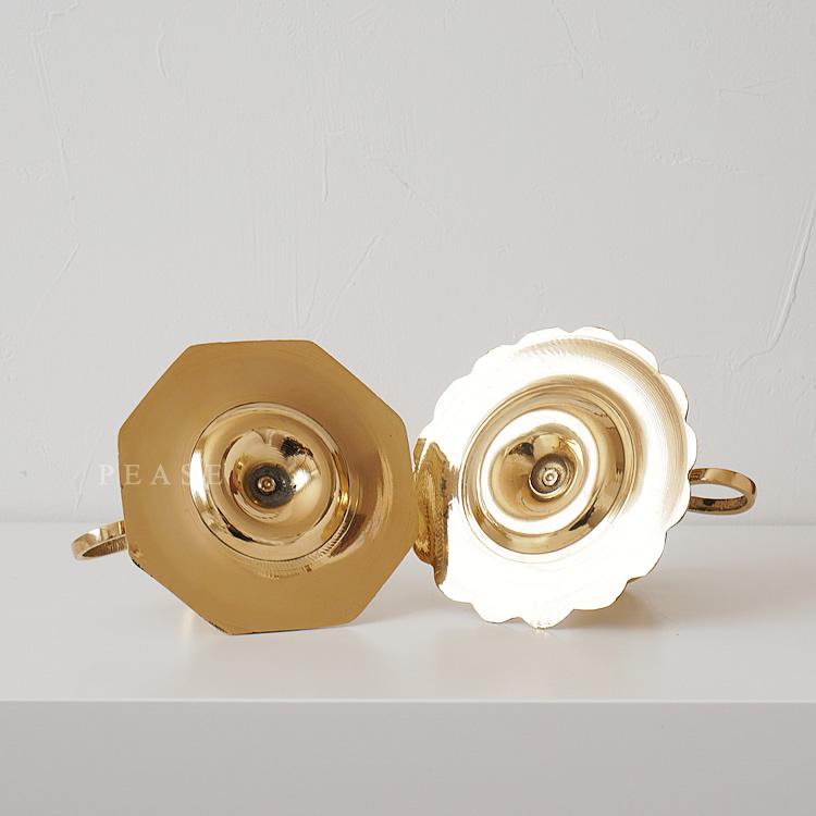 真鍮 キャンドルホルダー ブラス キャンドルスタンド テーパー