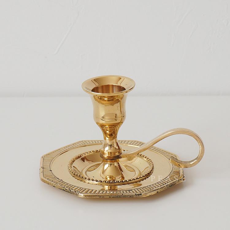 真鍮 キャンドルホルダー ブラス キャンドルスタンド テーパー