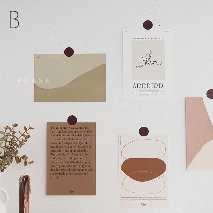 t.d.s ポストカード 5枚セットアート おしゃれ かわいい ナチュラル