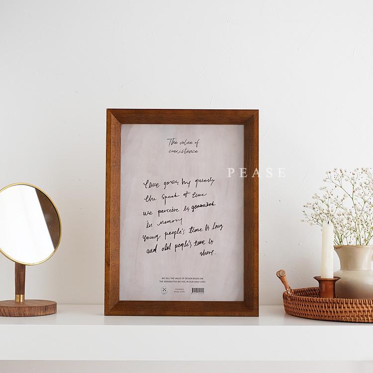 ポスターフレーム A4サイズ フォトフレーム 木製 壁掛け置き