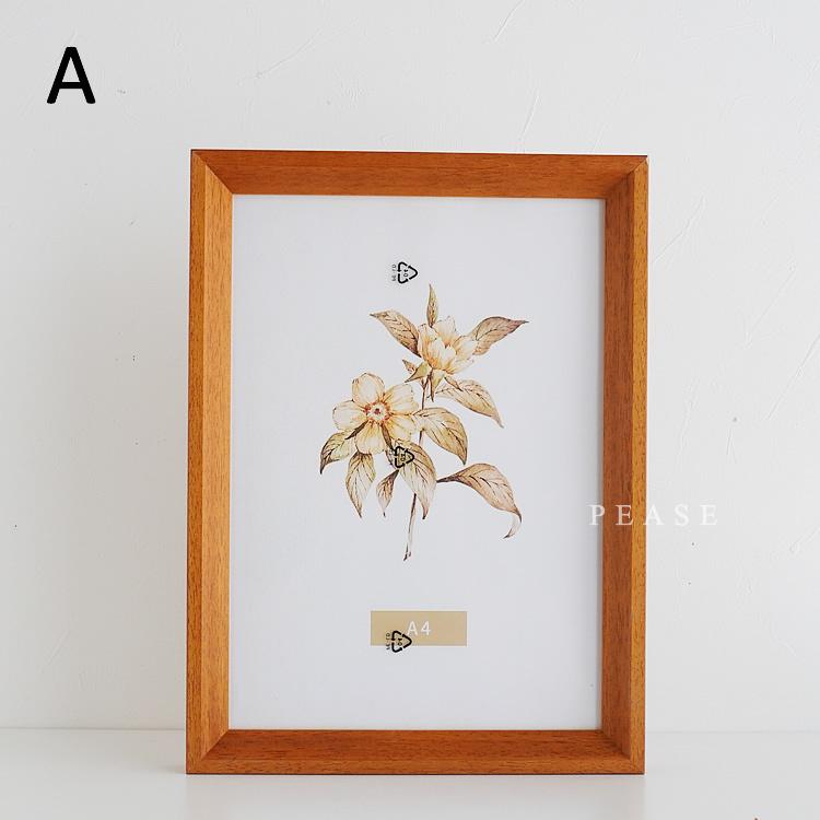 ポスターフレーム A4サイズ フォトフレーム 木製 壁掛け置き