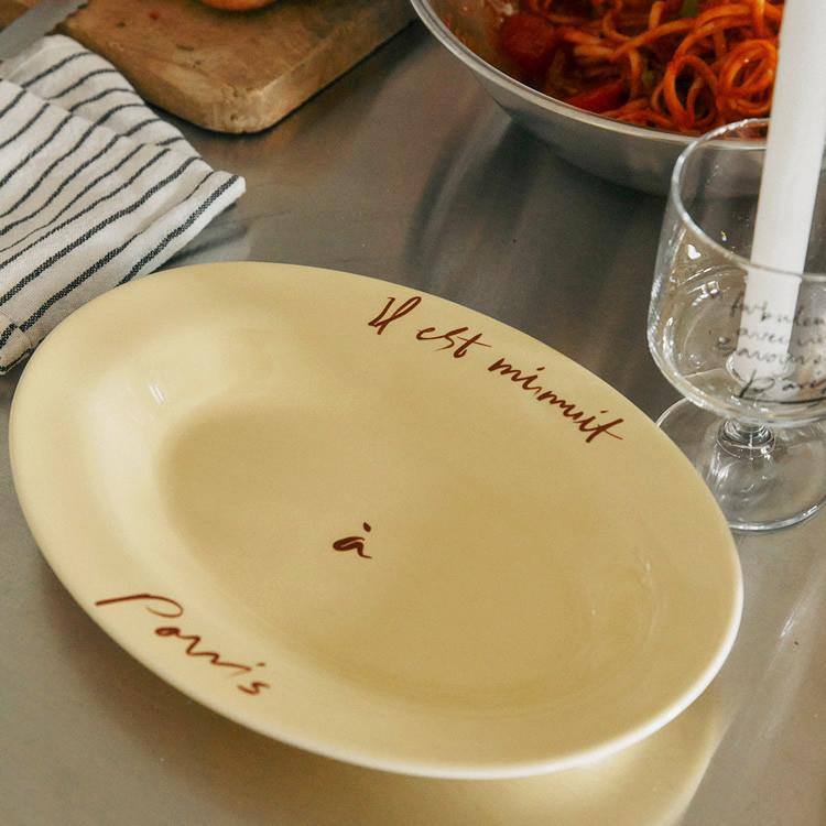 Hotel Paris Chill ホテルパリチル Midnight Stoneware Plate オーバル 皿 食器 おしゃれ かわいい 韓国インテリア 韓国雑貨 Pease 468 Pease 通販 Yahoo ショッピング
