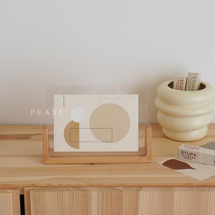 フォトフレーム 写真立て 北欧 アクリル 縦型 横型 ポストカード 木製