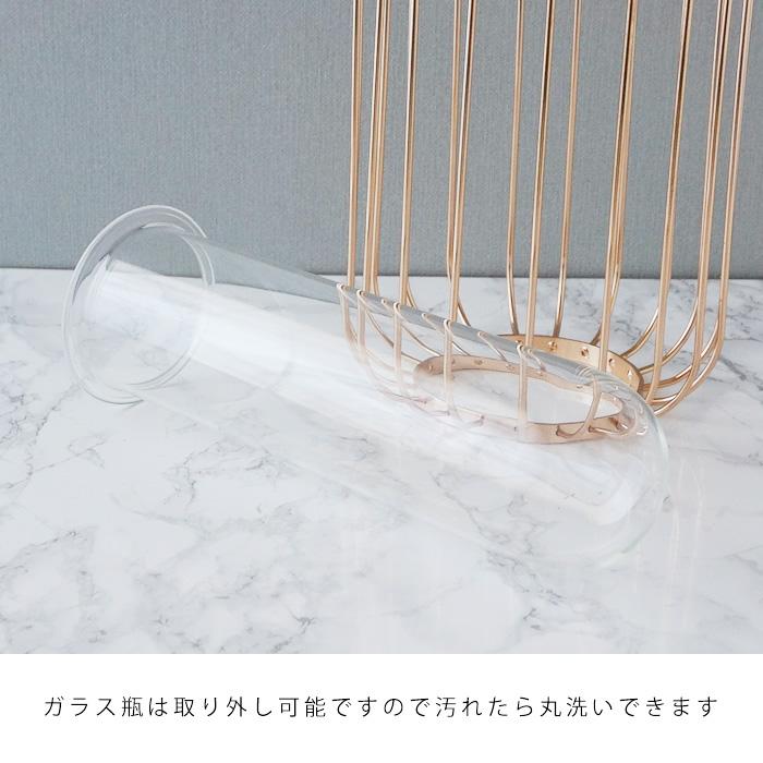 倉庫出荷 フラワーベース 花瓶 ゴールド アイアン ガラス おしゃれ かわいい シンプル Pease 48 Pease 通販 Yahoo ショッピング