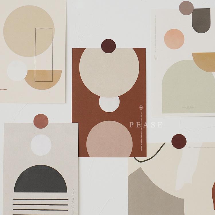 T D S ポストカード5枚セット アート おしゃれ かわいい ナチュラル 北欧 韓国インテリア 韓国雑貨 Pease 492 Pease 通販 Yahoo ショッピング