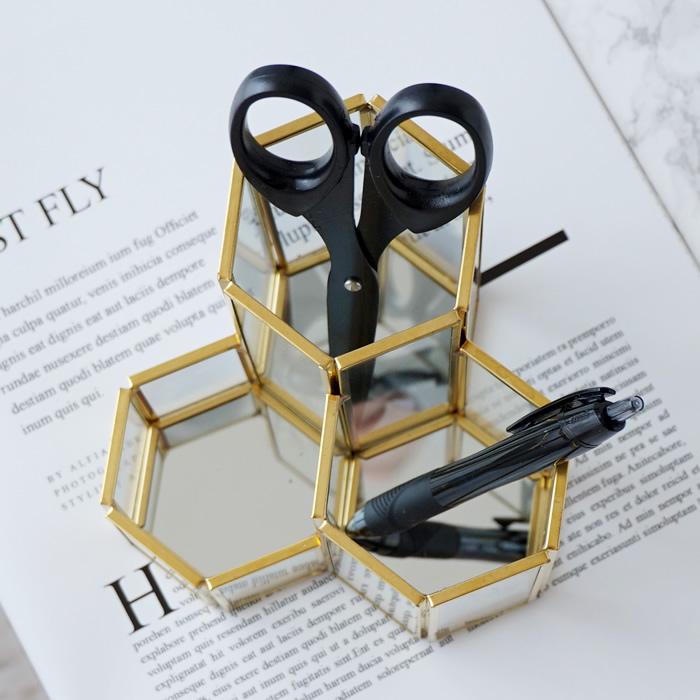 ゴールドペン立て 楽天市場】ペン立て ゴールドの通販