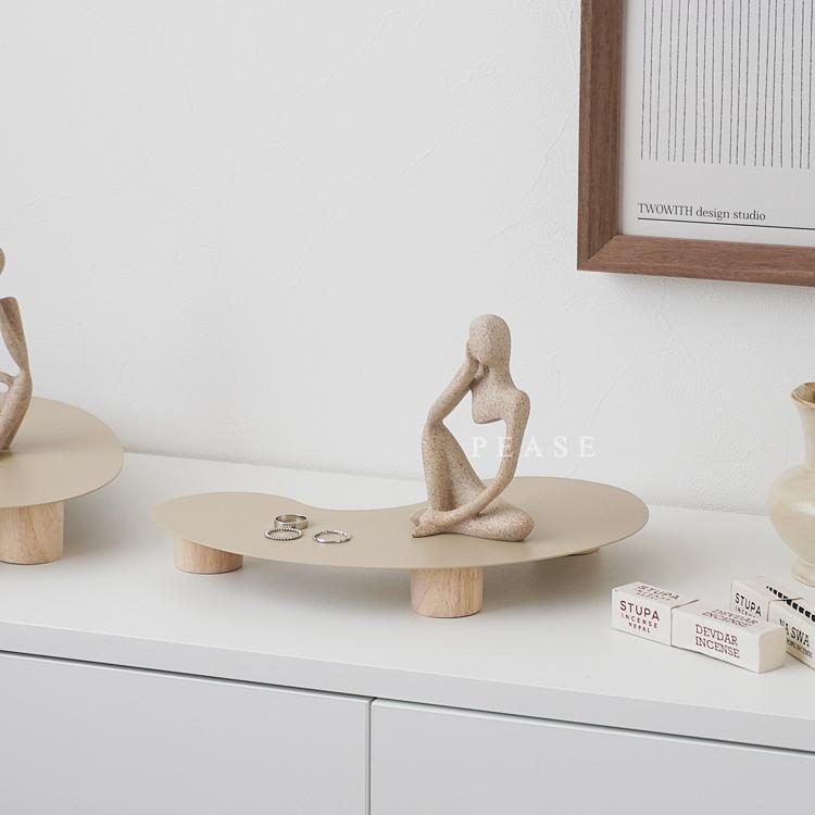 トレー Sサイズ トレイ 北欧 鉄 ウッド シンプル おしゃれ モダン 韓国