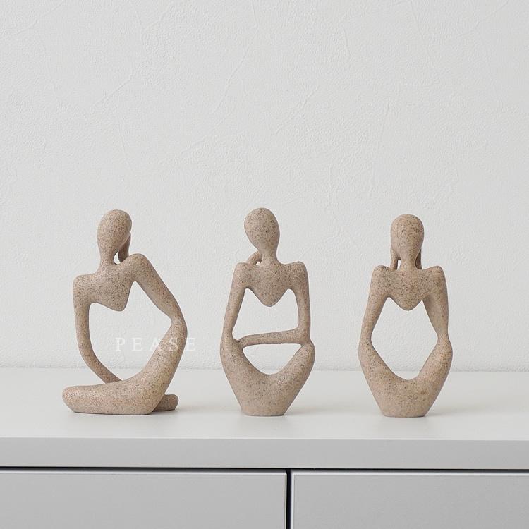 オブジェ 人像 置物 人形 おしゃれ 装飾 北欧 モダン 韓国インテリア