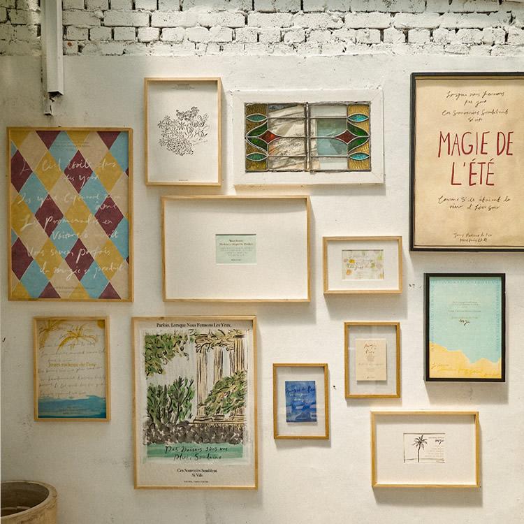 ホテルパリチル ポスター A4サイズ アート レタリング ヴィンテージ風