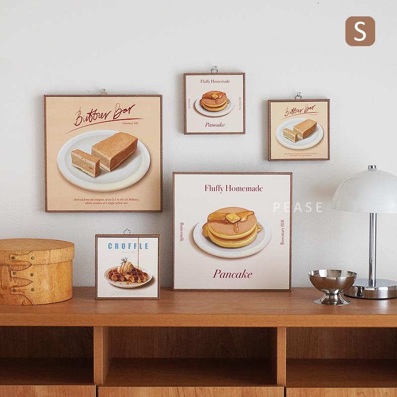 ポスターフレーム付き　ガラスブロック　韓国インテリア　ポスター　インテリア雑貨 フレーム付きポスター Sサイズ 13.5×13.5cm 韓国ポスター インテリア