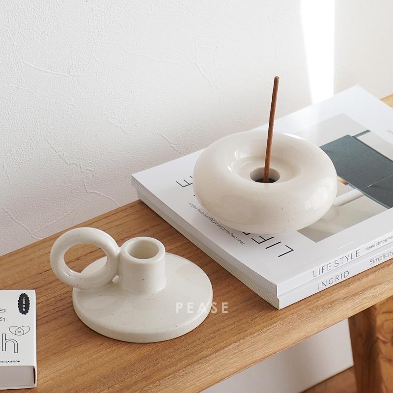 キャンドルホルダー キャンドルスタンド ろうそく立て 蝋燭立て 陶器
