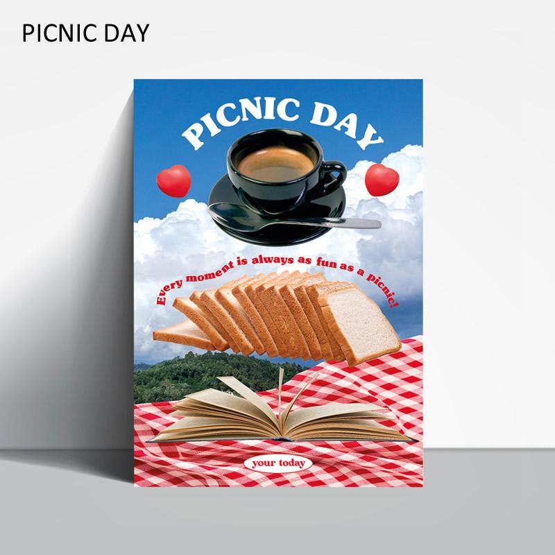 your today ポスター A3サイズ おうちカフェ カフェ風 インテリア 動物