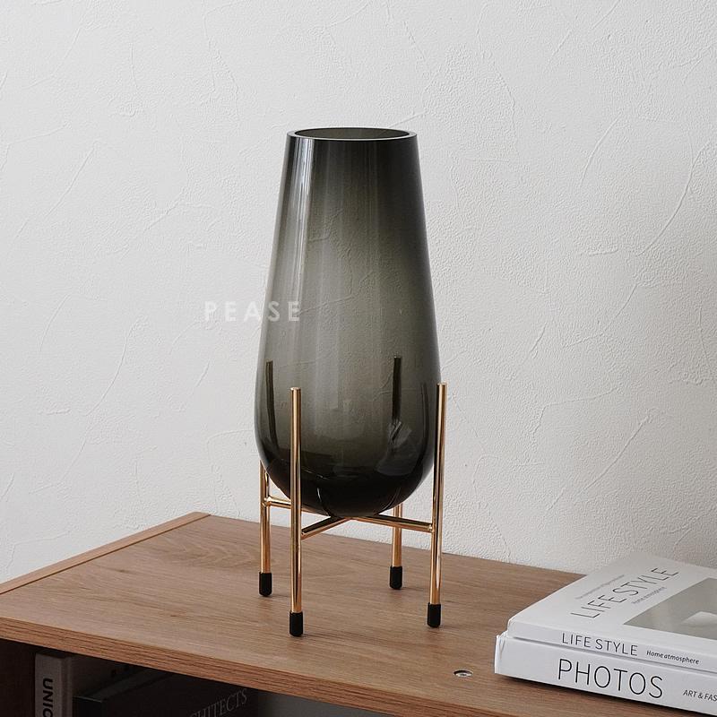 フラワーベース ガラス 花瓶 北欧 枝物 花びん 大きい おしゃれ