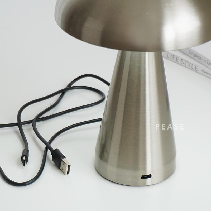 テーブルランプ デスクランプ 卓上 ランプ ライト シルバー 間接照明