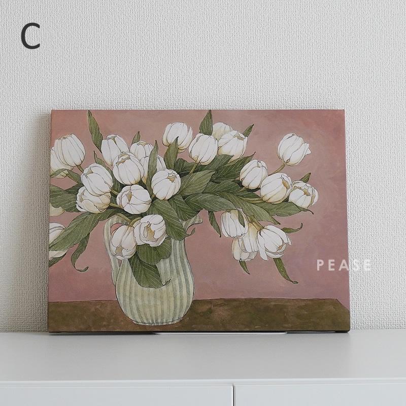アートポスター フラワー 花柄 30×40cm アンティーク調 ヴィンテージ風