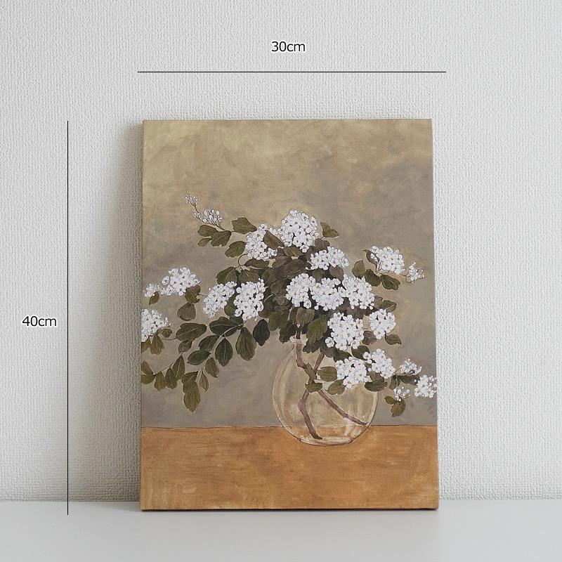 アートポスター フラワー 花柄 30×40cm アンティーク調 ヴィンテージ風