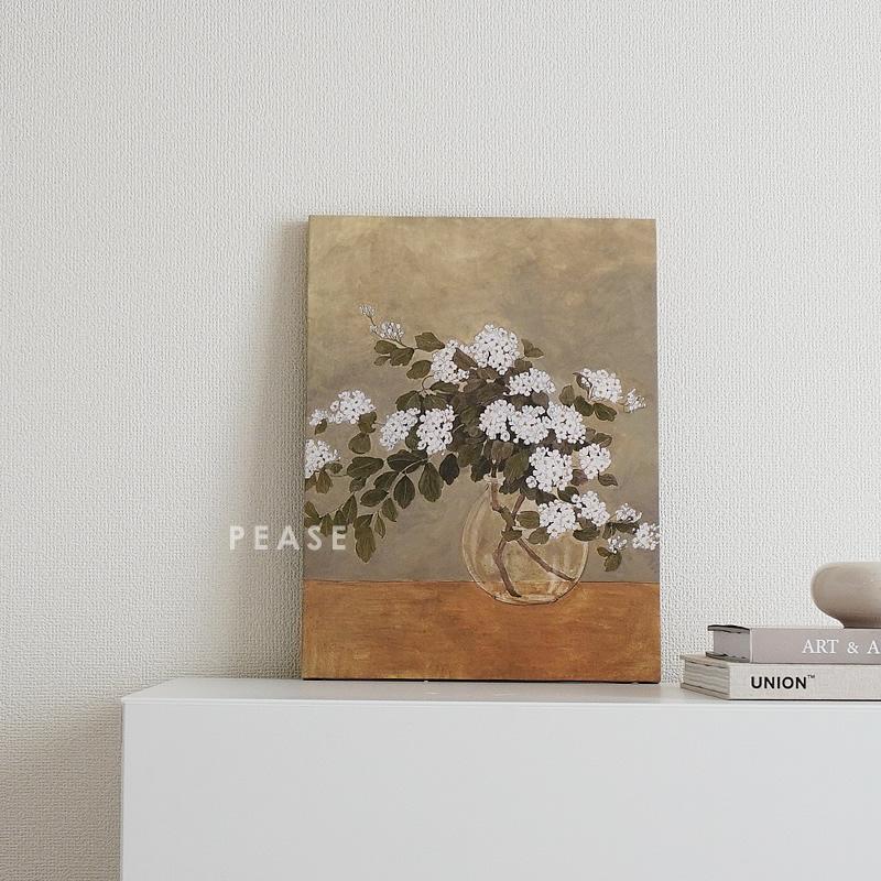 アートポスター フラワー 花柄 30×40cm アンティーク調 ヴィンテージ風