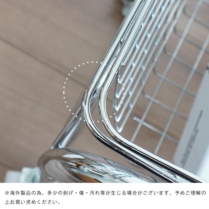 バスケット＆キャスター付きバスケットカート セット カゴ置き 収納