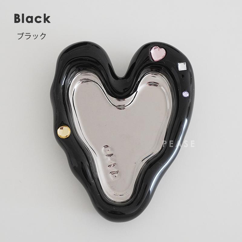 アクセサリートレイ トレー ハート型 無機質 シルバー ブラック