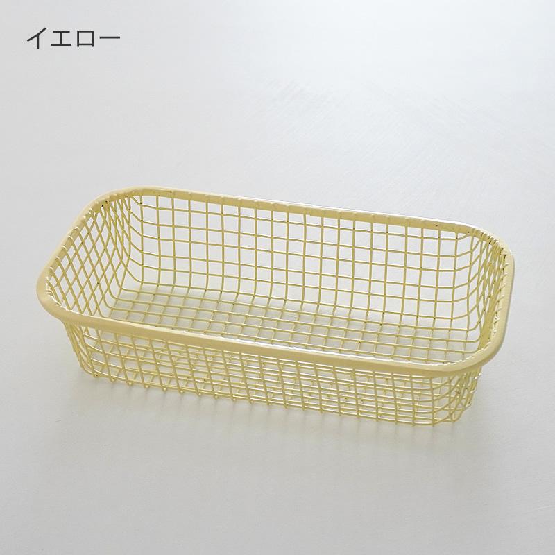 ミニバスケット 小物入れ 収納 整理 カゴ メッシュ アイアン 文房具