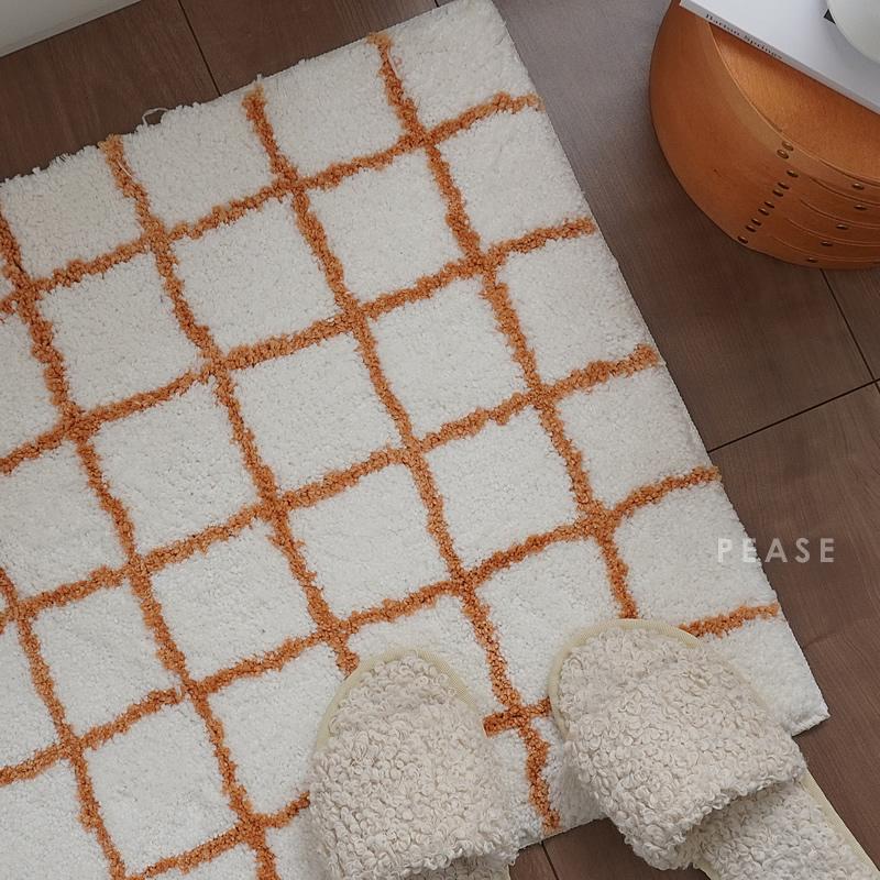 SIMPLE LIFE 浴室用マット チェック柄 a-life_t3towa368209