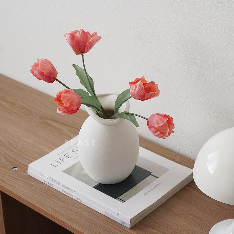 シンプルでおしゃれな北欧風フラワーベース 白い花瓶 かわいい花器