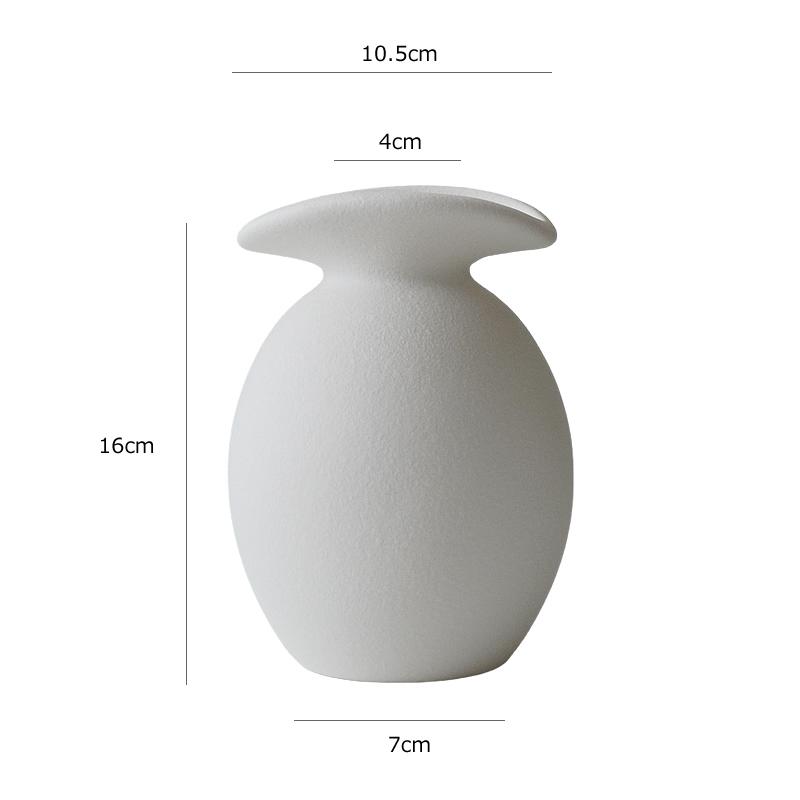 シンプルでおしゃれな北欧風フラワーベース 白い花瓶 かわいい花器