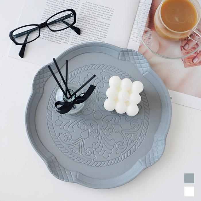 トレー トレイ ホワイト グレー おしゃれ かわいい 北欧 お盆 おぼん インテリアトレイ Pease 99 Pease 通販 Yahoo ショッピング