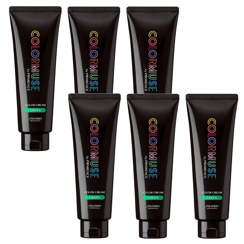 資生堂 カラーミューズ バイ プリミエンス カラークリーム グリーン 240g 6点セット 資生堂 カラーミューズ バイ プリミエンス カラークリーム グリーン