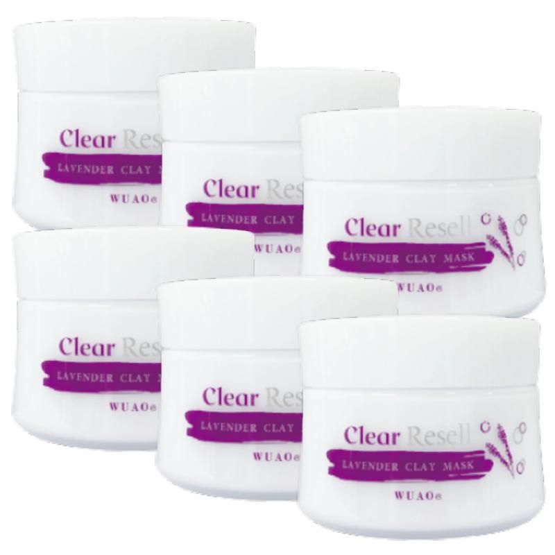 ウアオ クリアリセル クレイマスク ラベンダー 80g【×6点セット】 ウアオ クリアリセル クレイマスク ラベンダー 80g×6点セット : PECHKA
