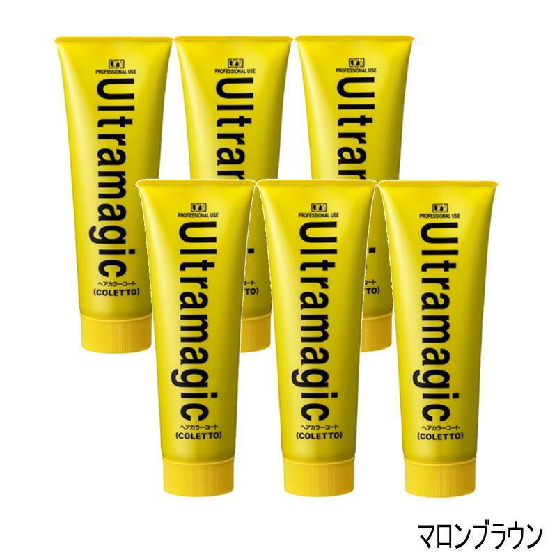 ウルトラマジック　ヘアカラーコート　コレットＳ　マロンブラウン　250g×6点セット ウルトラマジック ヘアカラーコート コレットS マロンブラウン 250g×6
