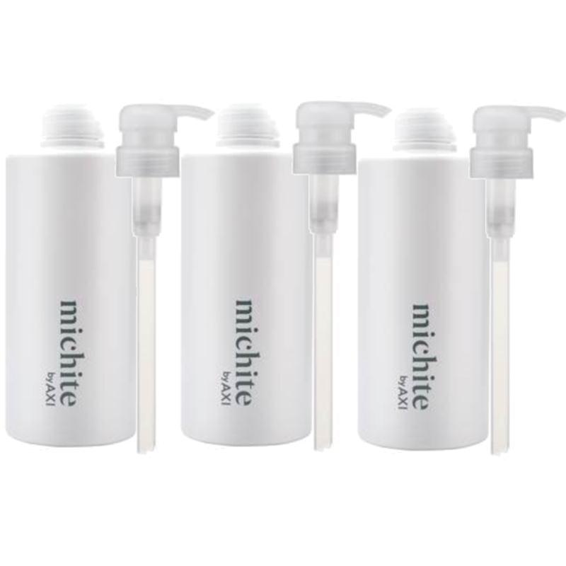 クオレ michite by AXI 詰替え用ボトル+ポンプ (シャンプー500ml