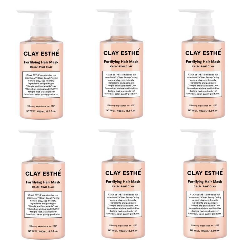 b-ex　クレイエステ　フォーティファイングヘアマスク　ピンククレイ　400ml ×6点セット b-ex クレイエステ フォーティファイングヘアマスク ピンククレイ