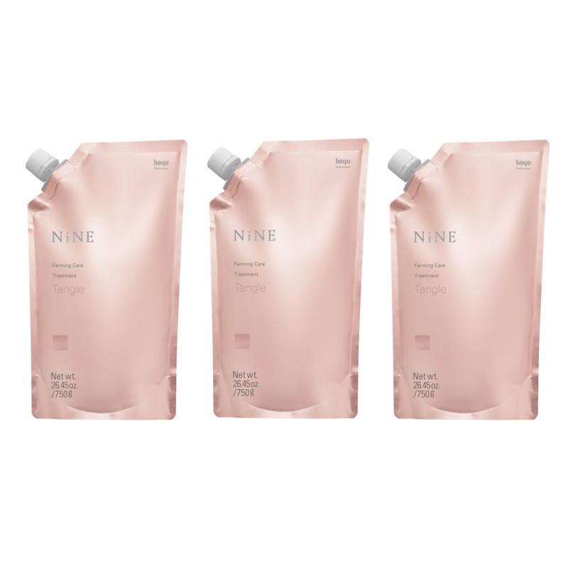 ホーユー　ナイン ファーミングケア　トリートメント　タングル　750g（パウチ）  【×3点セット】 ホーユー ナイン ファーミングケア トリートメント タングル 750g