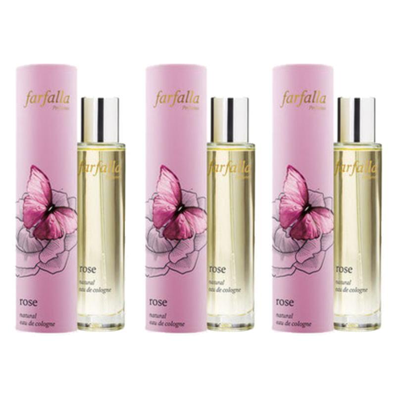 farfalla ファファラ ナチュラル オーデコロン＜ローズ＞ (50ml) ×3点