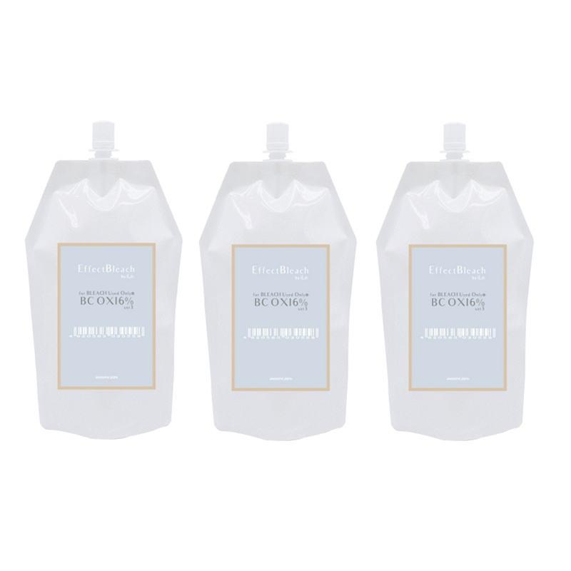 パール化研　エフェクトブリーチ BCオキシ 6％ 1000ml (3点セット) パール化研 エフェクトブリーチ BCオキシ 6％ 1000ml (3点セット