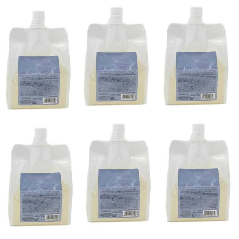 ミアンビューティー　シーズントリップ スーパークールシャンプー　550mlリフィル ×6点セット ミアンビューティー シーズントリップ スーパークールシャンプー 550ml