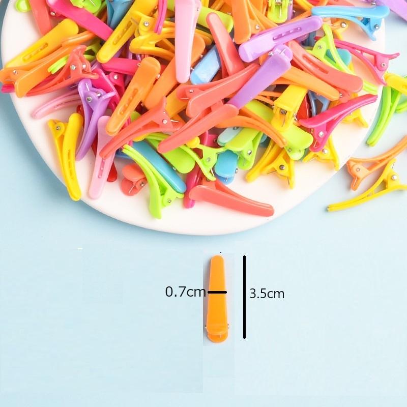 犬 ヘアピン パーツ 3.5cm  バレッタ プラスチック ランダムカラー２０個 素材 ヘアーアクセ ハンドメイド |  | 02