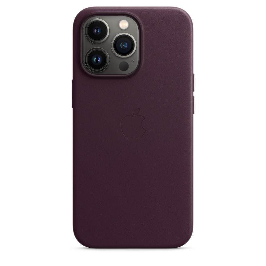 新品】純正 iPhone 13 Pro レザーケース・ダークチェリー① 楽天