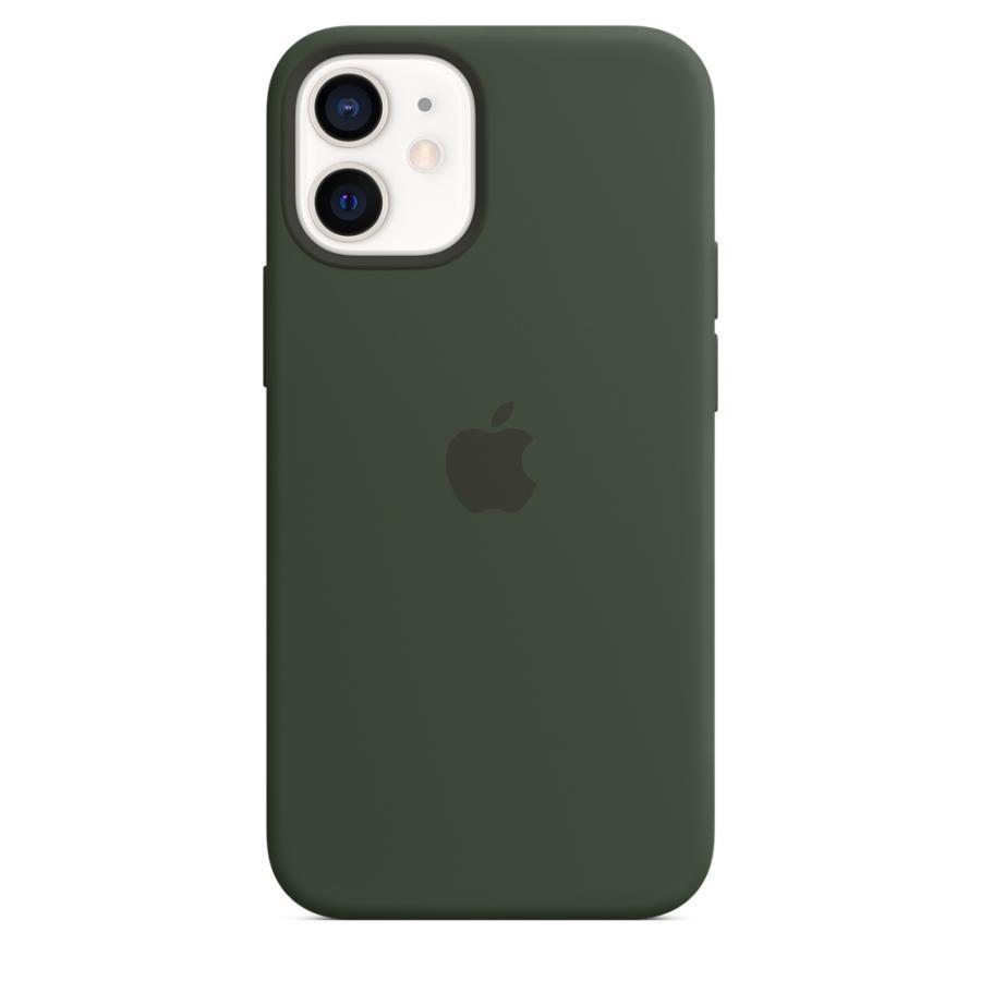 純正 iPhone12 mini シリコンケース キプロスグリーン 緑 MagSafe 対応 