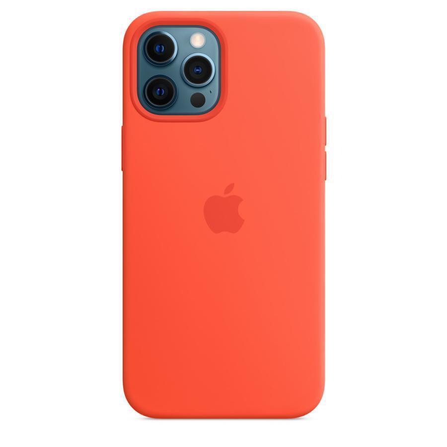 純正 iPhone12 Pro Max シリコンケース エレクトリックオレンジ 純正 iPhone12 Pro Max シリコンケース エレクトリックオレンジ
