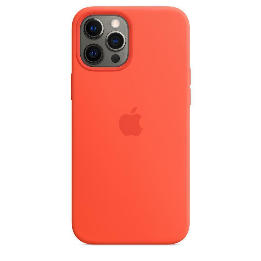 純正 iPhone12 Pro Max シリコンケース エレクトリックオレンジ 純正 iPhone12 Pro Max シリコンケース エレクトリックオレンジ