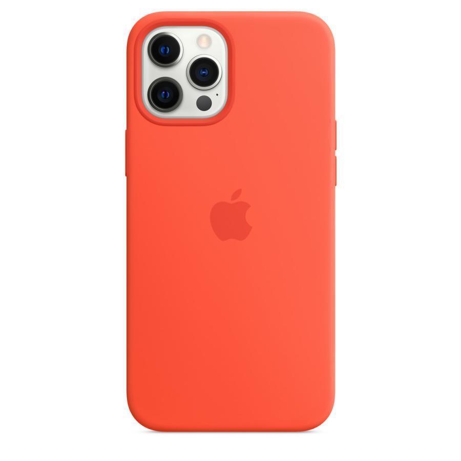 純正 iPhone12 Pro Max シリコンケース エレクトリックオレンジ 純正 iPhone12 Pro Max シリコンケース エレクトリックオレンジ