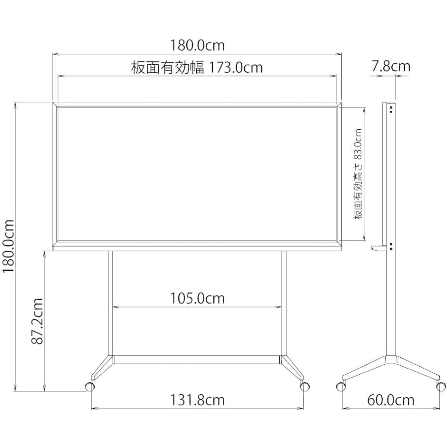 ★一台¥5,000-★【全2台】KOKUYO コクヨ ホワイトボード 片面タイプ KOKUYO（コクヨ） 【配送のみ・お客様組立】 片面 ホワイトボード