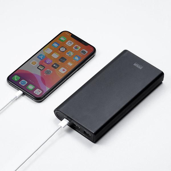 SANWA USB PD対応モバイルバッテリーBTL-RDC26 BTL-RDC26【USB PD対応モバイルバッテリー（20100mAh・PD45W