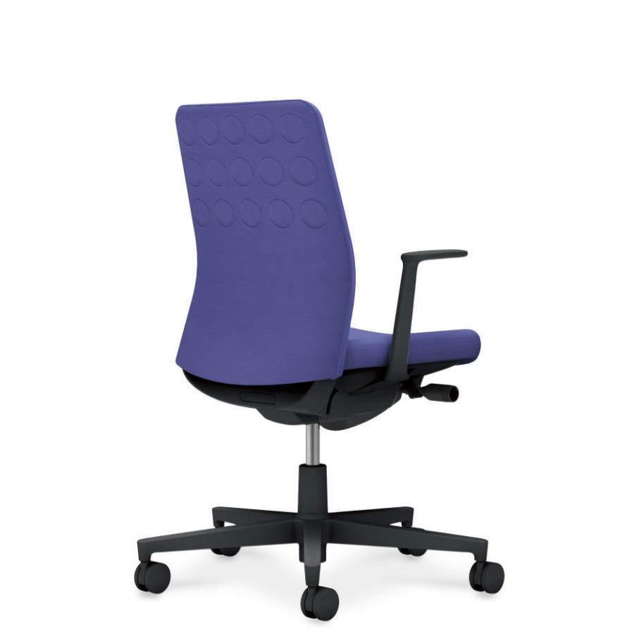 【配送のみ・お客様組立】 コクヨ モネット C03-B210U-B7E7EX1 L型肘 脚ブラック 本体色ブラック ポリウレタン巻きキャスターの画像