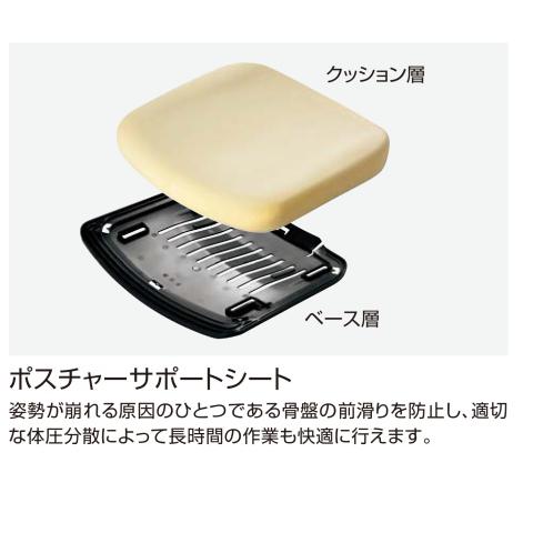 【配送のみ・お客様組立】 コクヨ モネット C03-B210W-BQ4Q4X1 L型肘 脚ブラック 本体色ブラック ナイロンキャスターの画像