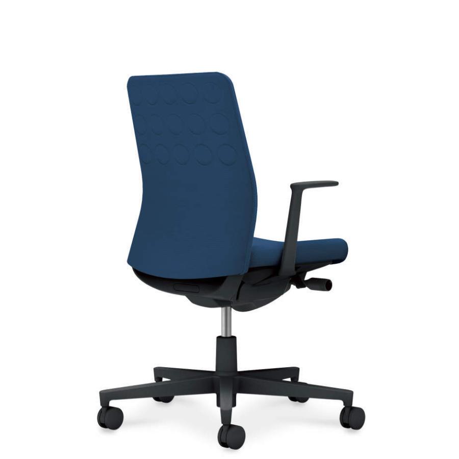 【配送のみ・お客様組立】 コクヨ モネット C03-B210W-BT7T7X1 L型肘 脚ブラック 本体色ブラック ナイロンキャスターの画像
